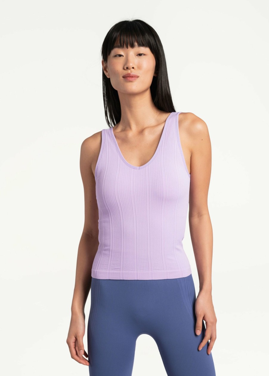 WOMEN Lole Tees & Tanks | Asana V- Neck Tank Top - Lilac