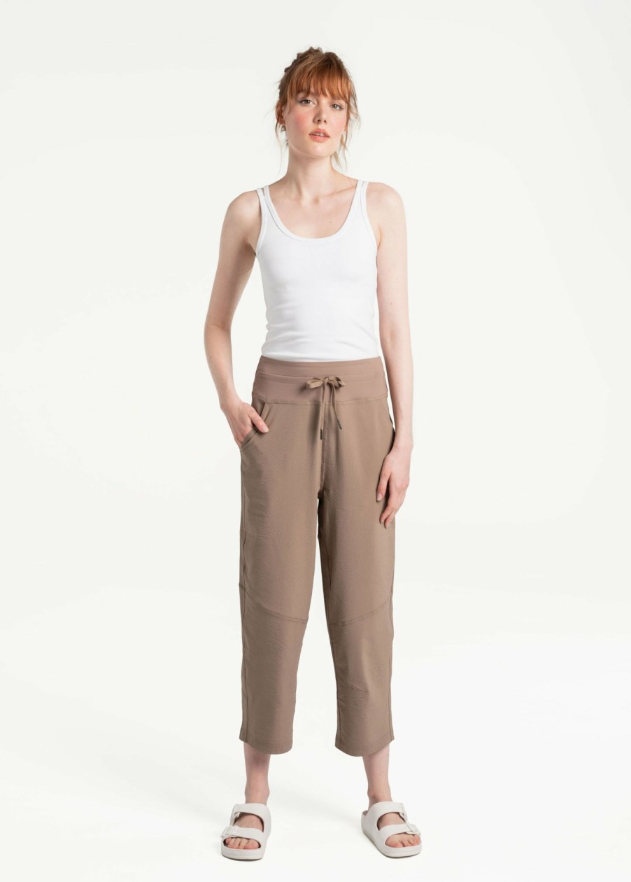 WOMEN Lole Joggers & Pants | Momentum Crops - Fossil