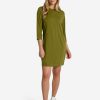 WOMEN Lole Dresses & Jumpsuits | Performance Wool 3/4 Sleeve Dress - Tarragon