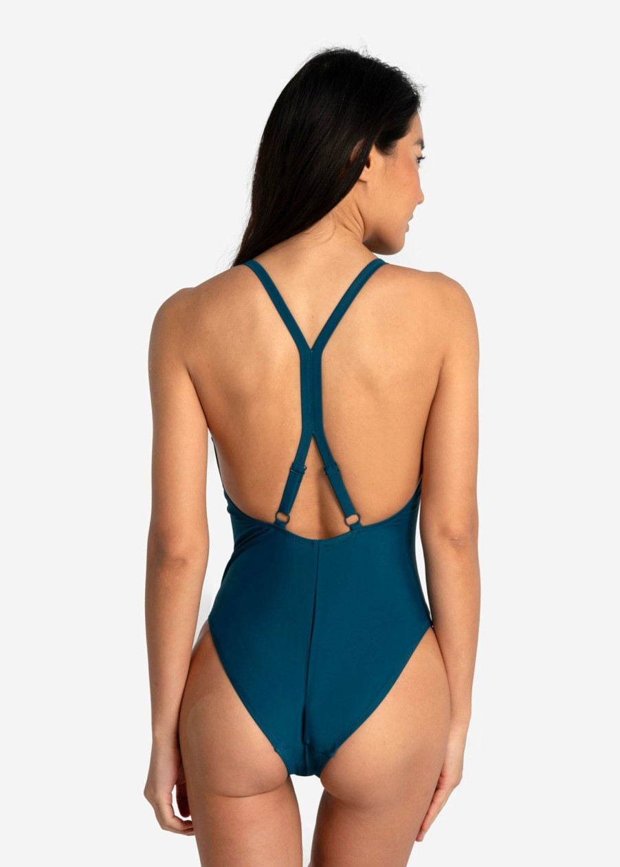 WOMEN Lole Swimwear | Soleil One Piece Swimsuit - Fjord Blue