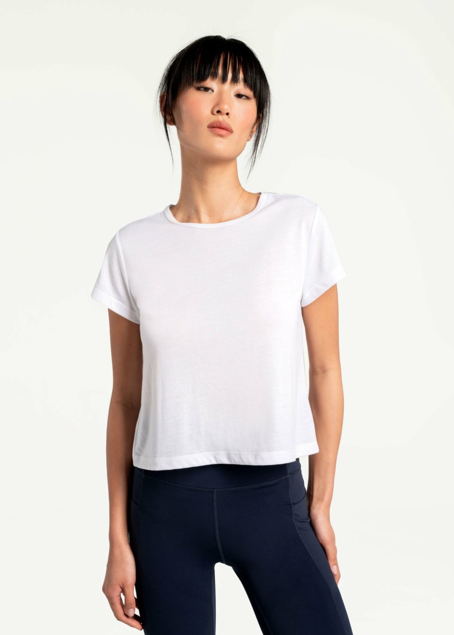 WOMEN Lole Tees & Tanks | Everyday Short Sleeve - White