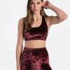 WOMEN Lole Sports Bras | Burst Velvet Bra - Plum