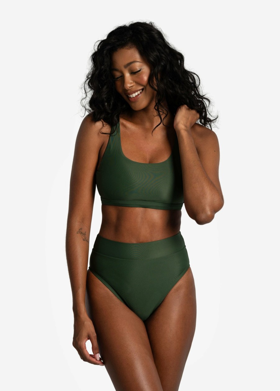 WOMEN Lole Swimwear | Mojito High- Rise Bottom - Kombu