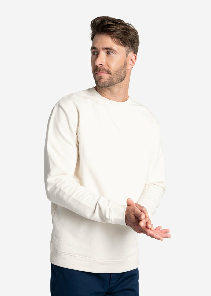 MEN Lole T-shirts & Hoodies | Easy Crew Neck Pullover - Cream