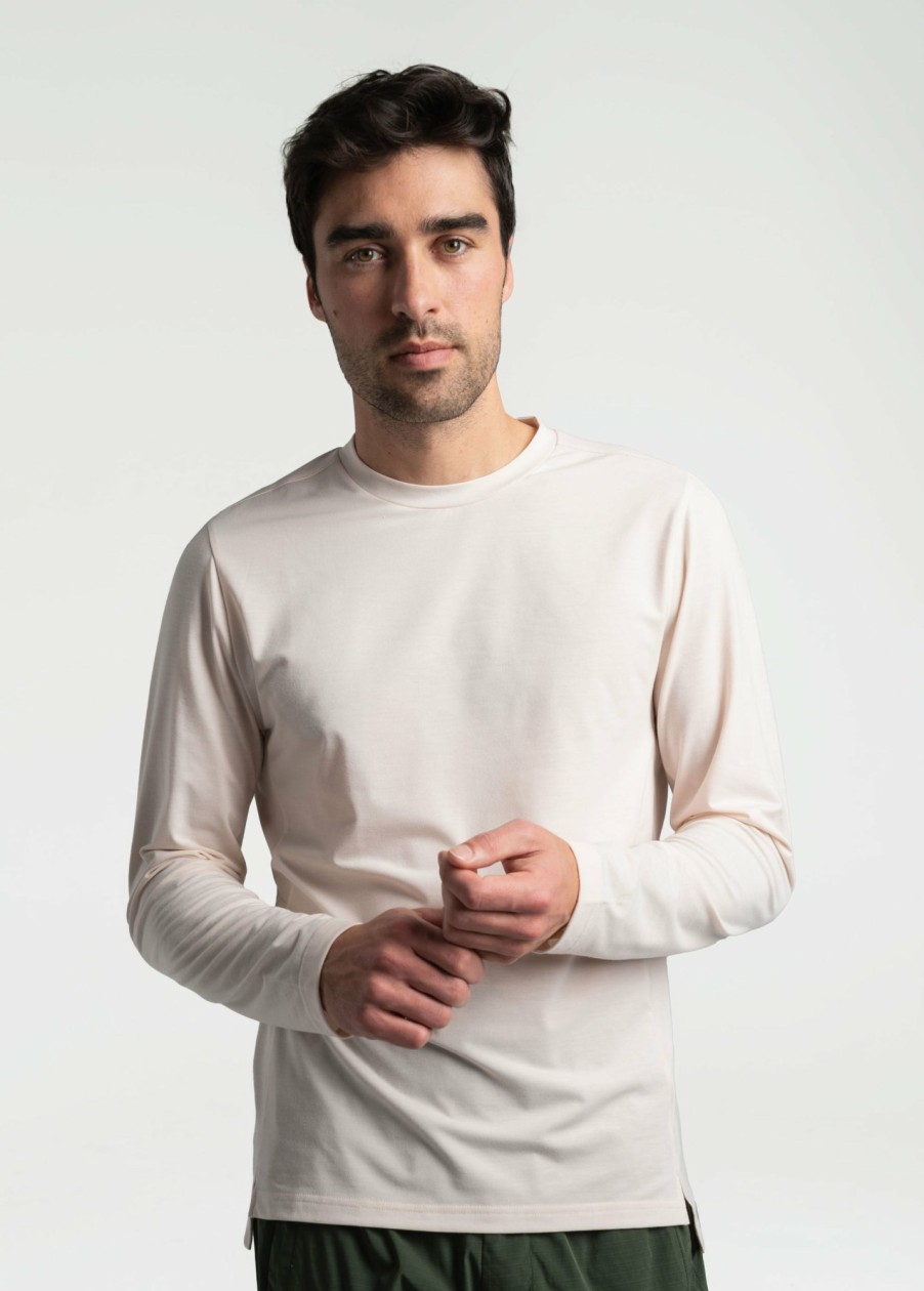 MEN Lole T-shirts & Hoodies | Performance Wool Long Sleeve - Ecru