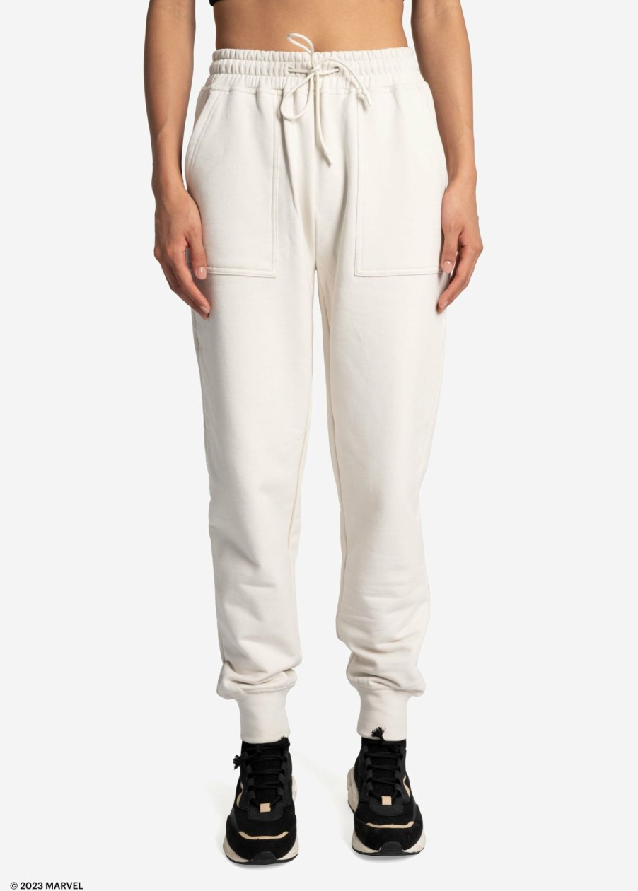 WOMEN Lole Joggers & Pants | Easy Fleece Jogger - Marvel Cream Icone