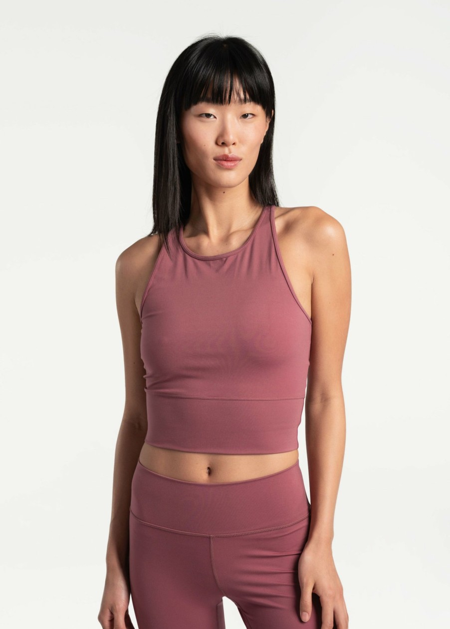 WOMEN Lole Tees & Tanks | Comfort Stretch Crop Tank Top - Thistle