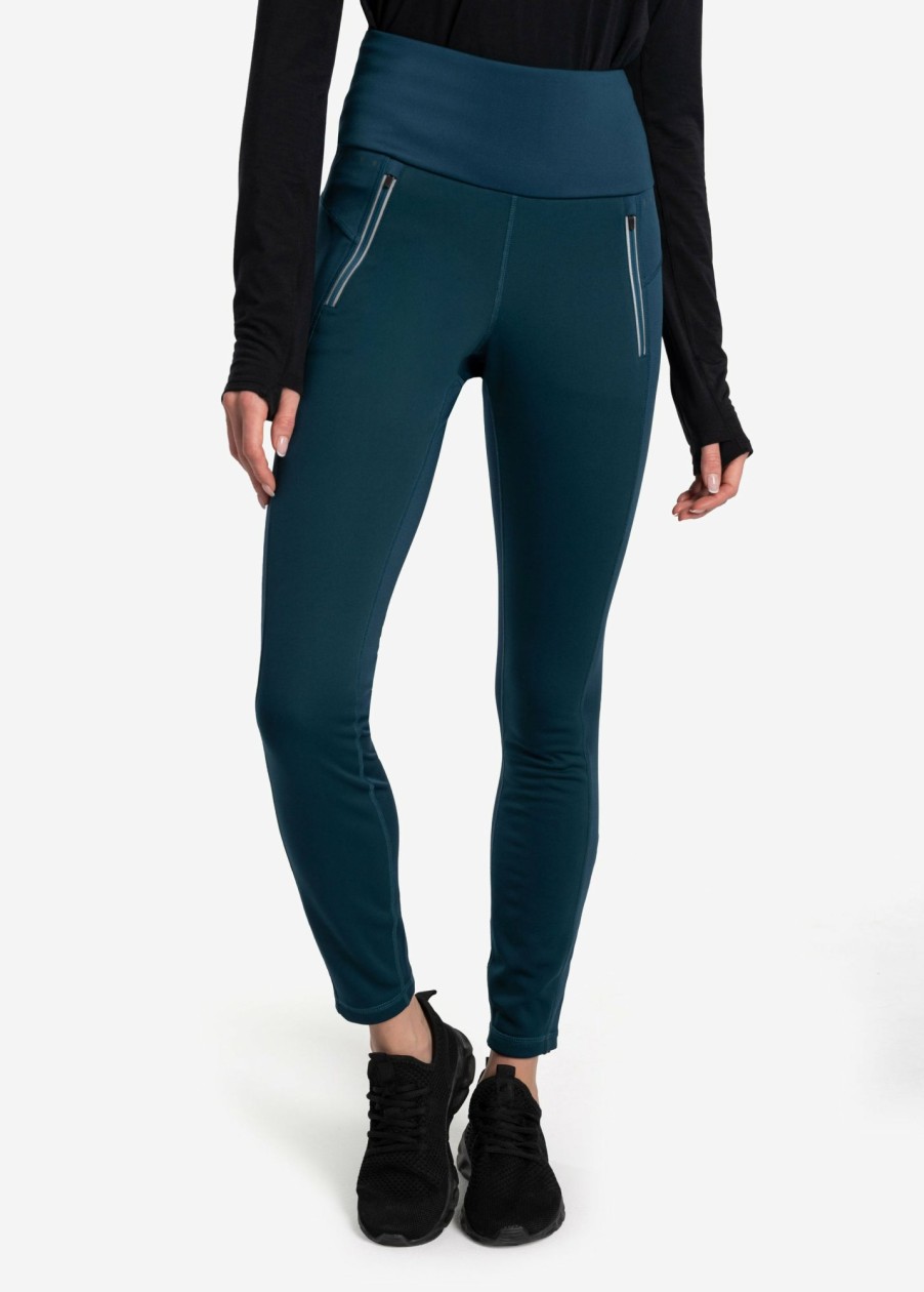 WOMEN Lole Hiking | Trek Leggings - Fjord Blue