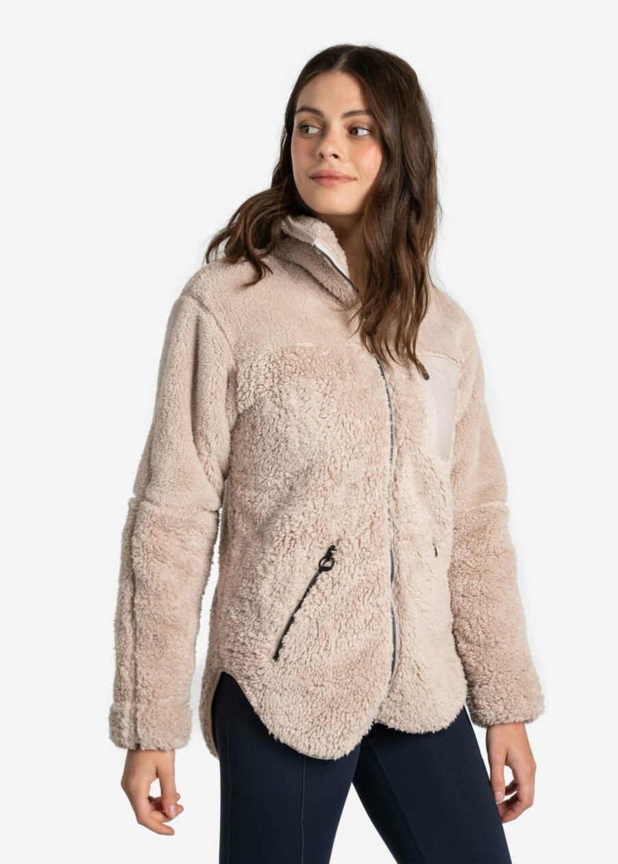 WOMEN Lole Loungewear | Yana Full Zip Fleece Cardigan - Abalone