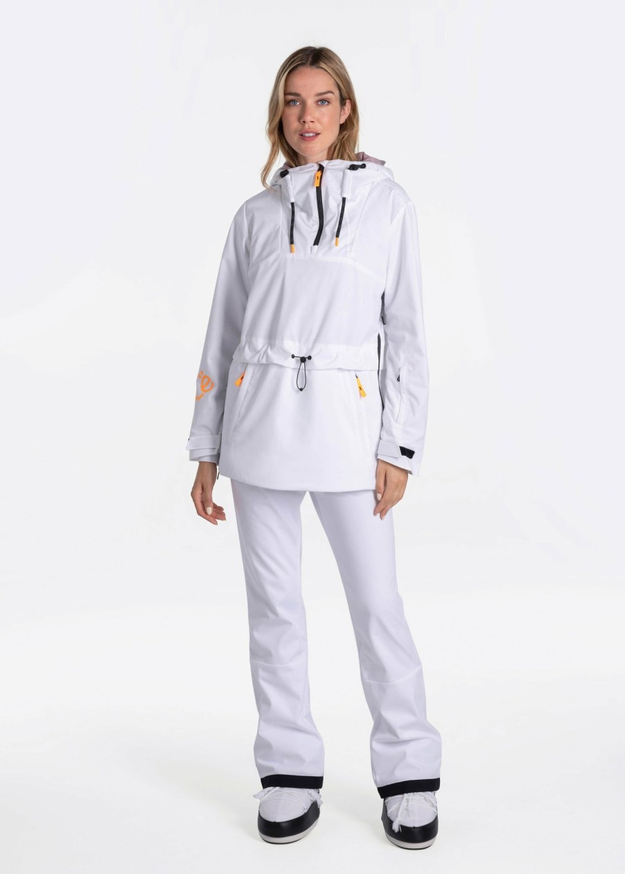 WOMEN Lole Outerwear | Olympia Softshell Snow Pants - White