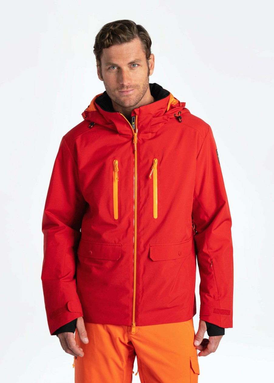 MEN Lole Winter Jackets | Revelstoke Insulated Ski Jacket - Pompeian Red