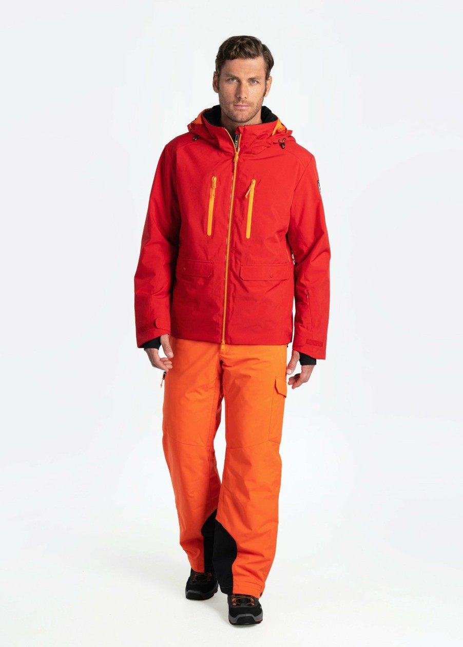 MEN Lole Winter Jackets | Revelstoke Insulated Ski Jacket - Pompeian Red