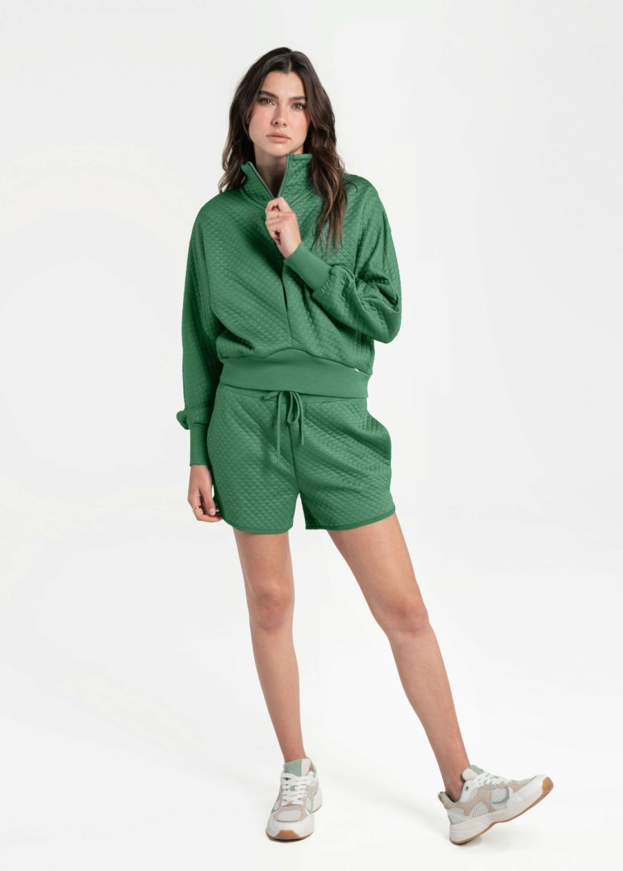 WOMEN Lole Shorts & Skirts | Quilted Air Layer Shorts - Basil