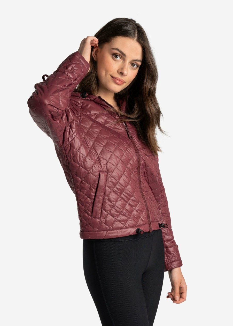 WOMEN Lole Mid-season Jackets | Maria Insulated Quilted Jacket - Port