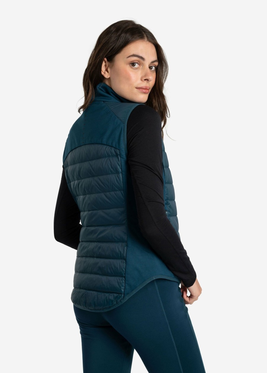 WOMEN Lole Mid-season Jackets | Just Insulated Vest - Fjord Blue