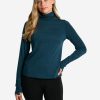 WOMEN Lole Tees & Tanks | Performance Wool Moisture- Wicking Turtleneck - Fjord Blue