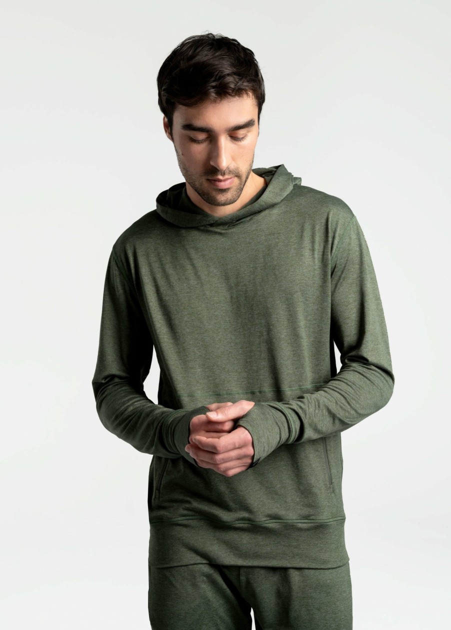 MEN Lole T-shirts & Hoodies | Riley Pullover Hoodie - Kombu