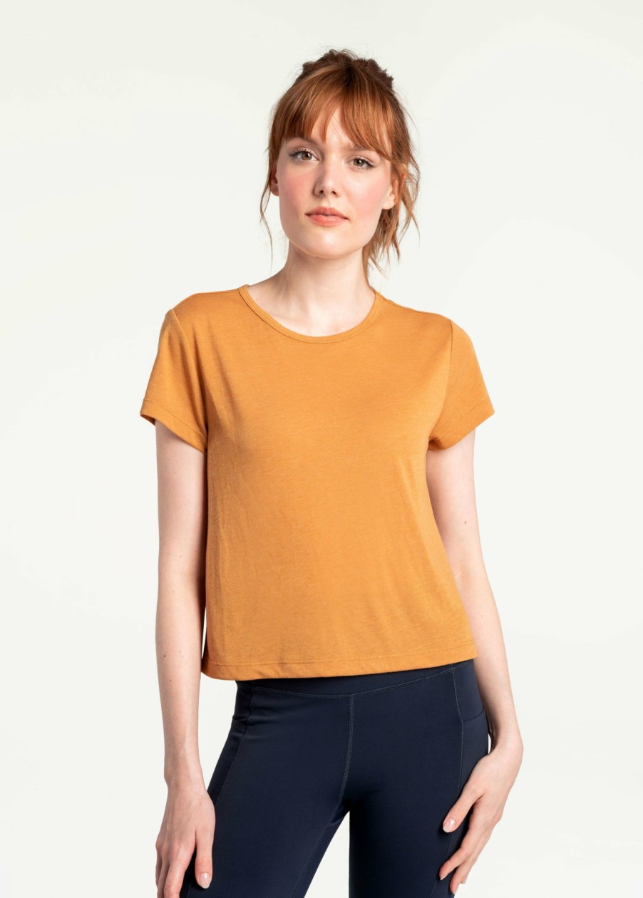 WOMEN Lole Tees & Tanks | Everyday Short Sleeve - Inca Gold