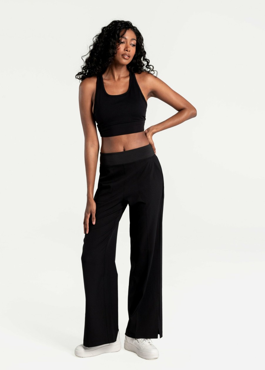 WOMEN Lole Joggers & Pants | Connect Wide Leg Pants - Black