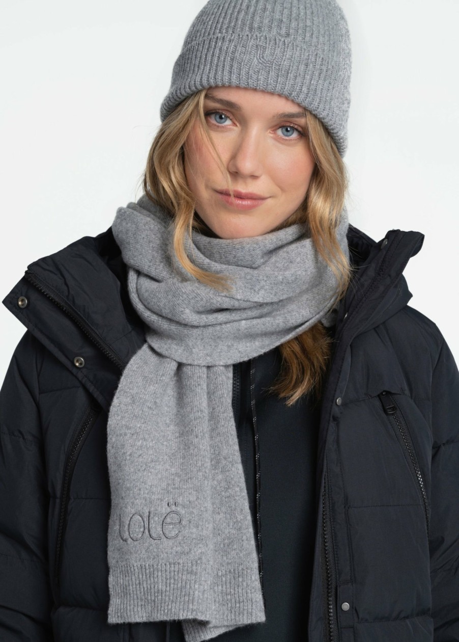 WOMEN Lole Skiing | Everyday Merino Wool Scarf - Meteor Grey