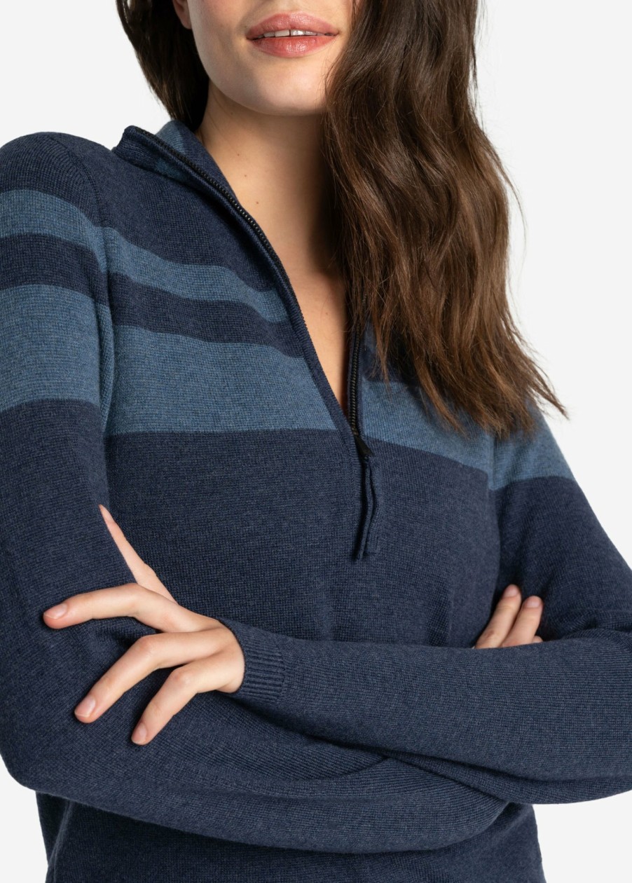 WOMEN Lole Hoodies & Sweaters | Eco Wool Turtle Neck Pullover - Outerspace Heather