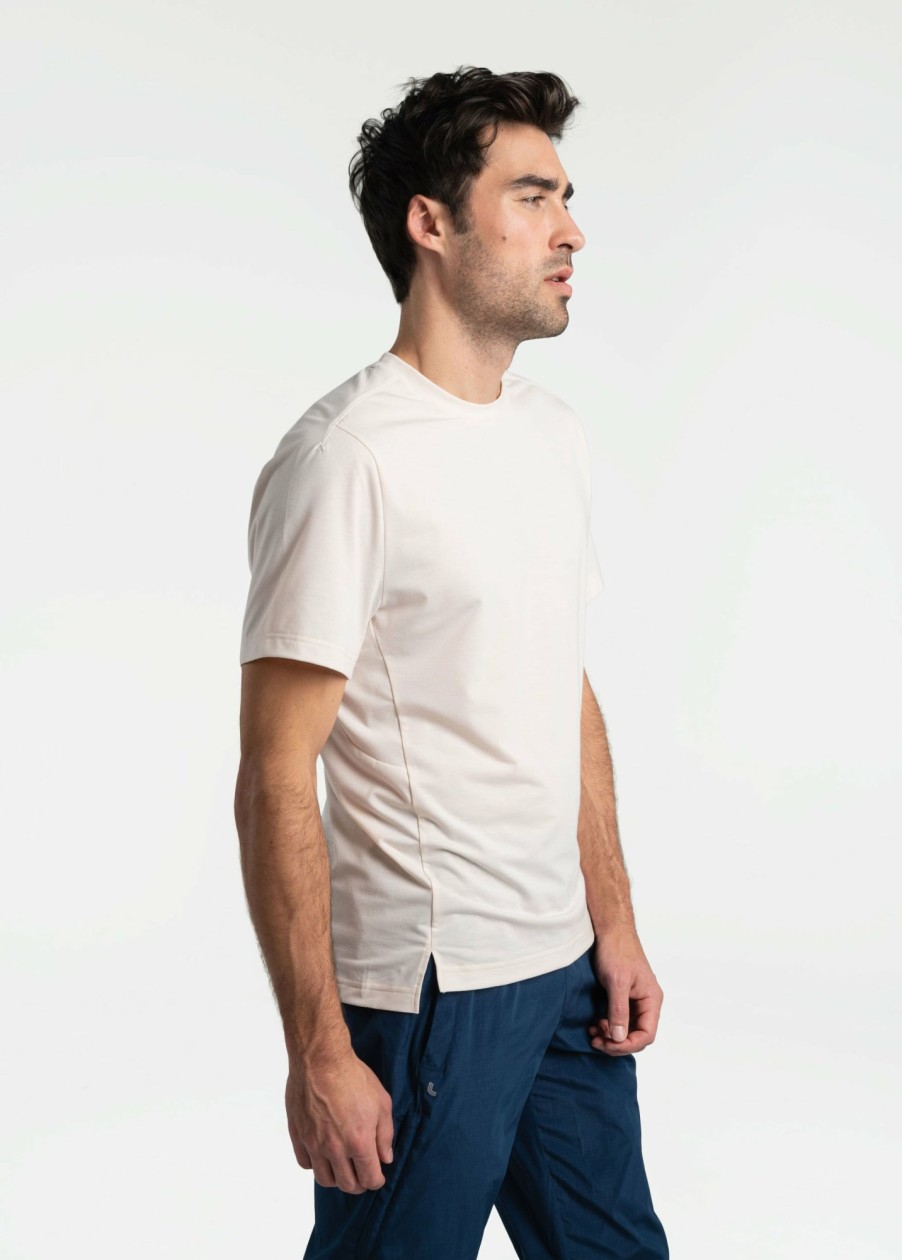 MEN Lole T-shirts & Hoodies | Performance Wool Short Sleeve - Ecru