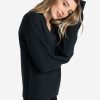 WOMEN Lole Hoodies & Sweaters | Camille V- Neck Sweater - Black Heather