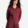 WOMEN Lole Mid-season Jackets | Element Long Rain Jacket - Port