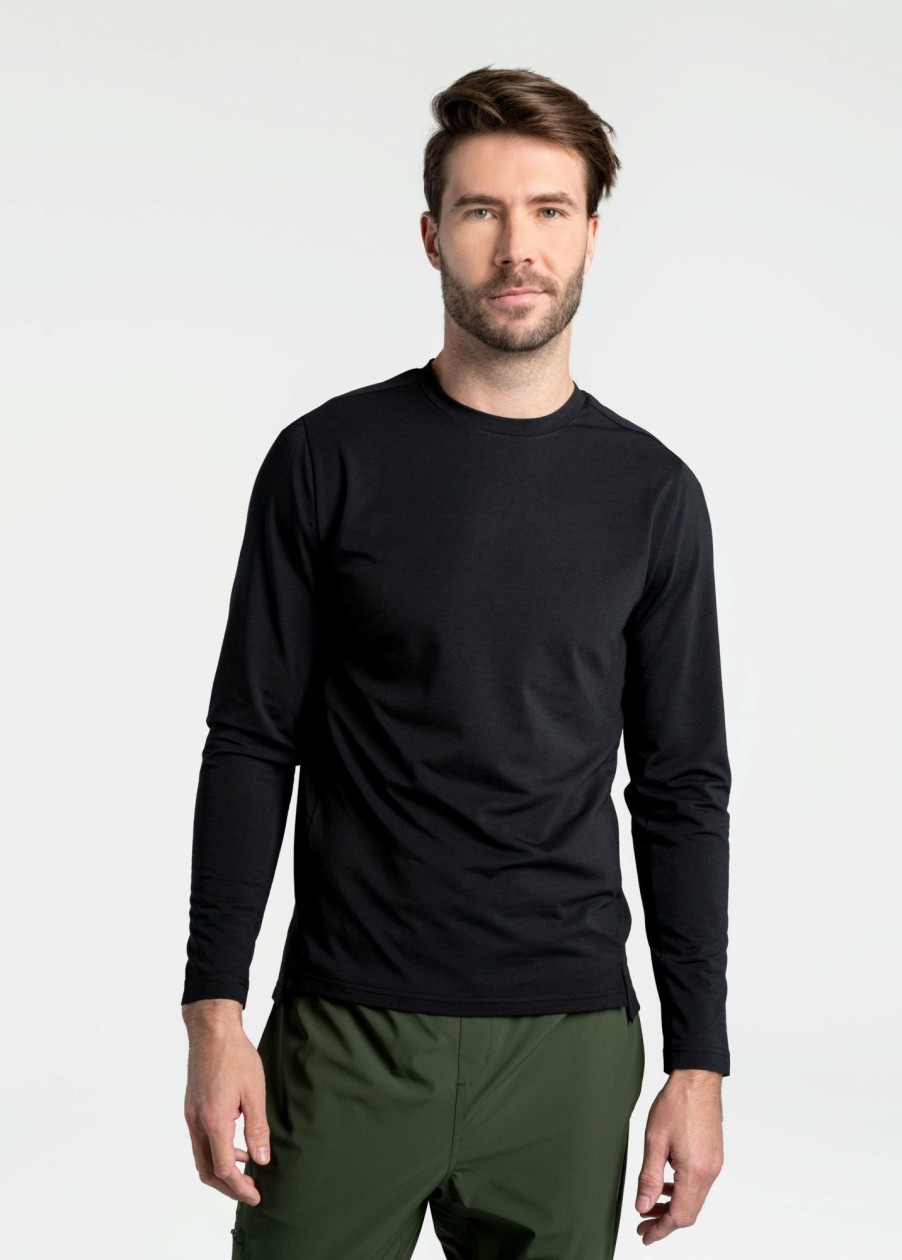 MEN Lole T-shirts & Hoodies | Performance Wool Long Sleeve - Black