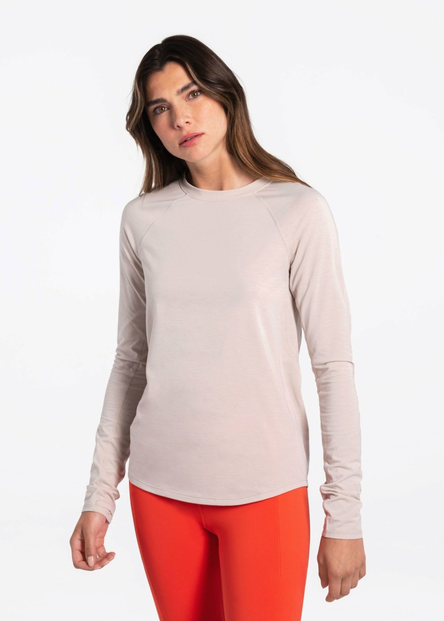 WOMEN Lole Tees & Tanks | Performance Wool Long Sleeve - Abalone