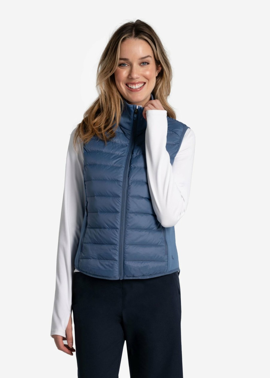 WOMEN Lole Mid-season Jackets | Just Insulated Vest - Ironstone