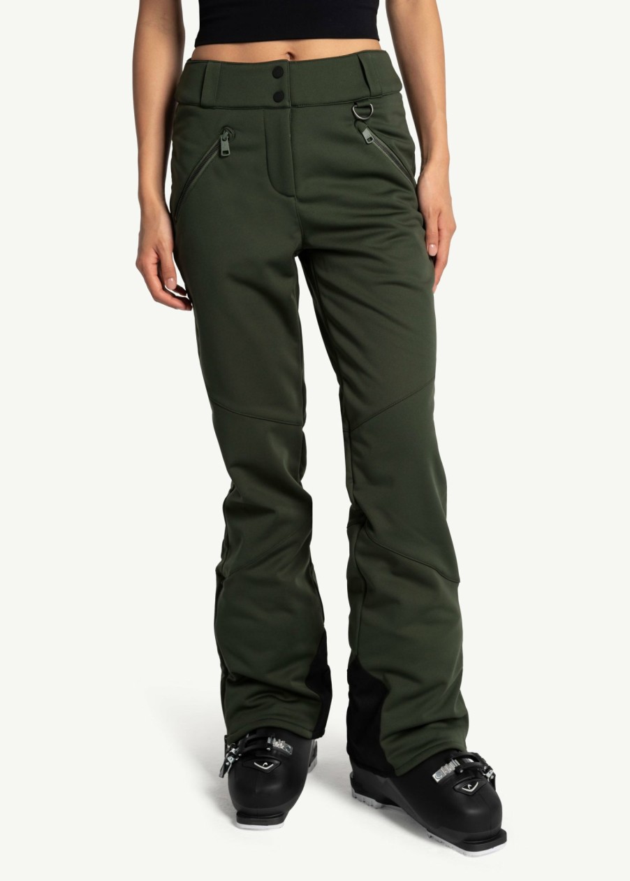 WOMEN Lole Outerwear | Fernie Softshell Snow Pants - Kombu