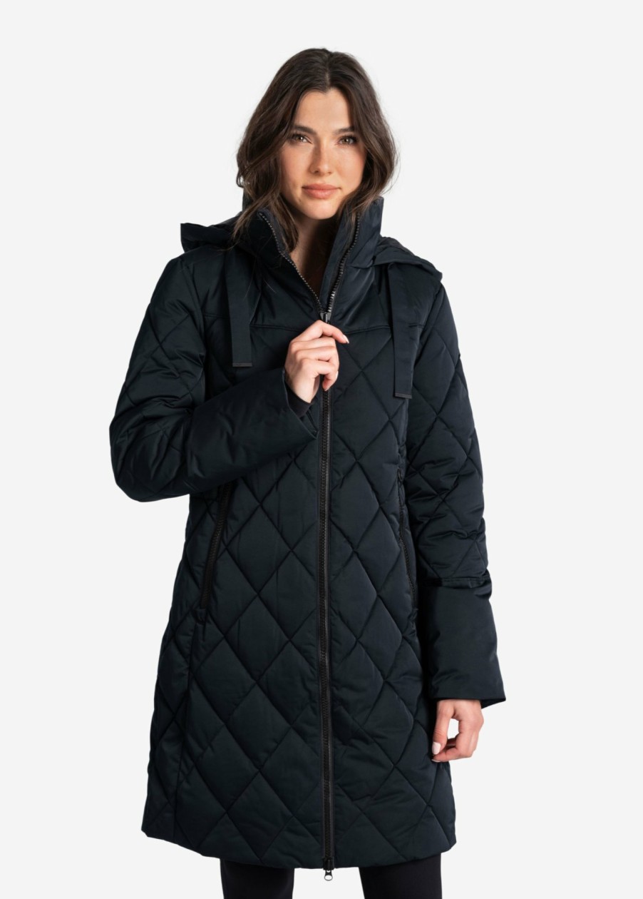 WOMEN Lole Winter Jackets | Diamond Vegan Down Jacket - Black