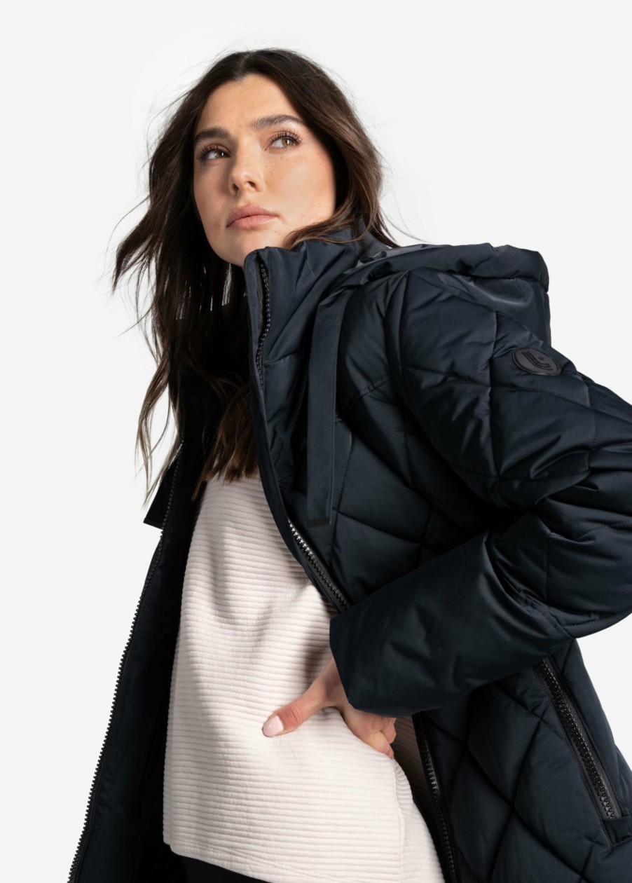 WOMEN Lole Winter Jackets | Diamond Vegan Down Jacket - Black