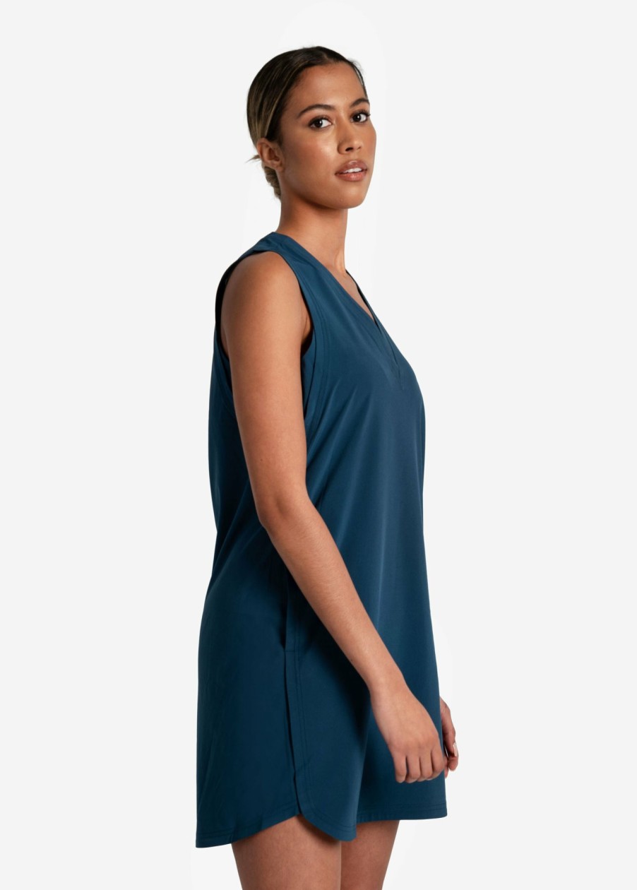 WOMEN Lole Fitness & Running | Olivie Tank Dress - Fjord Blue