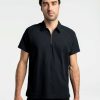 MEN Lole T-shirts & Hoodies | Colin Polo Short Sleeve - Black