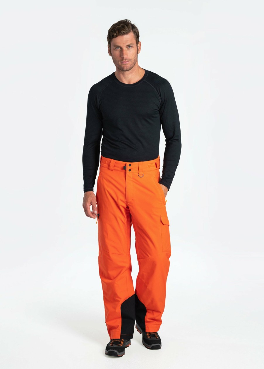 MEN Lole Outerwear | Stoneham Insulated Snow Pants - Red Orange