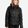 WOMEN Lole Winter Jackets | Puffy Shimmer Tech Winter Down Jacket - Black