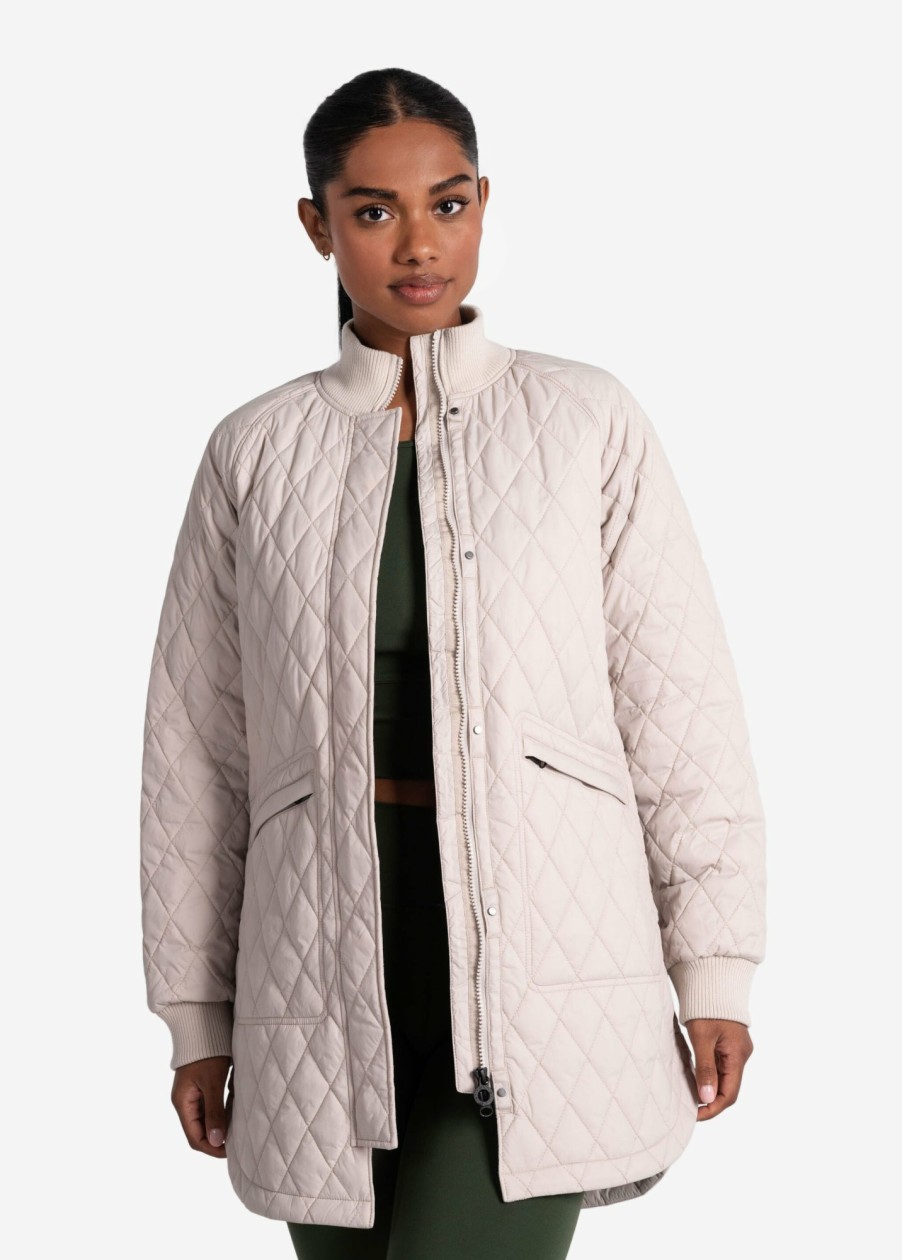 WOMEN Lole Mid-season Jackets | 3/4 Bomber Jacket - Abalone