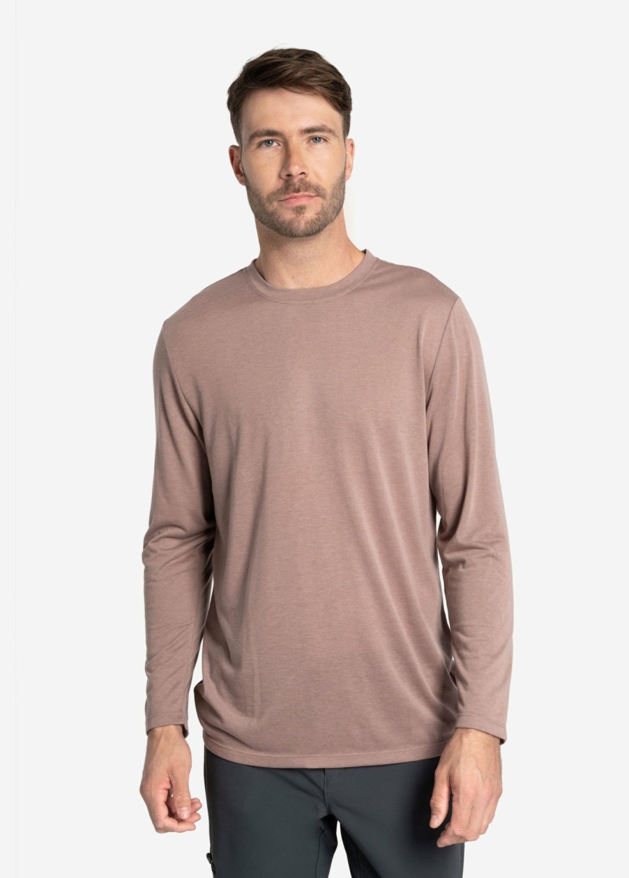 MEN Lole T-shirts & Hoodies | Everyday Long Sleeve - Smokey Quartz