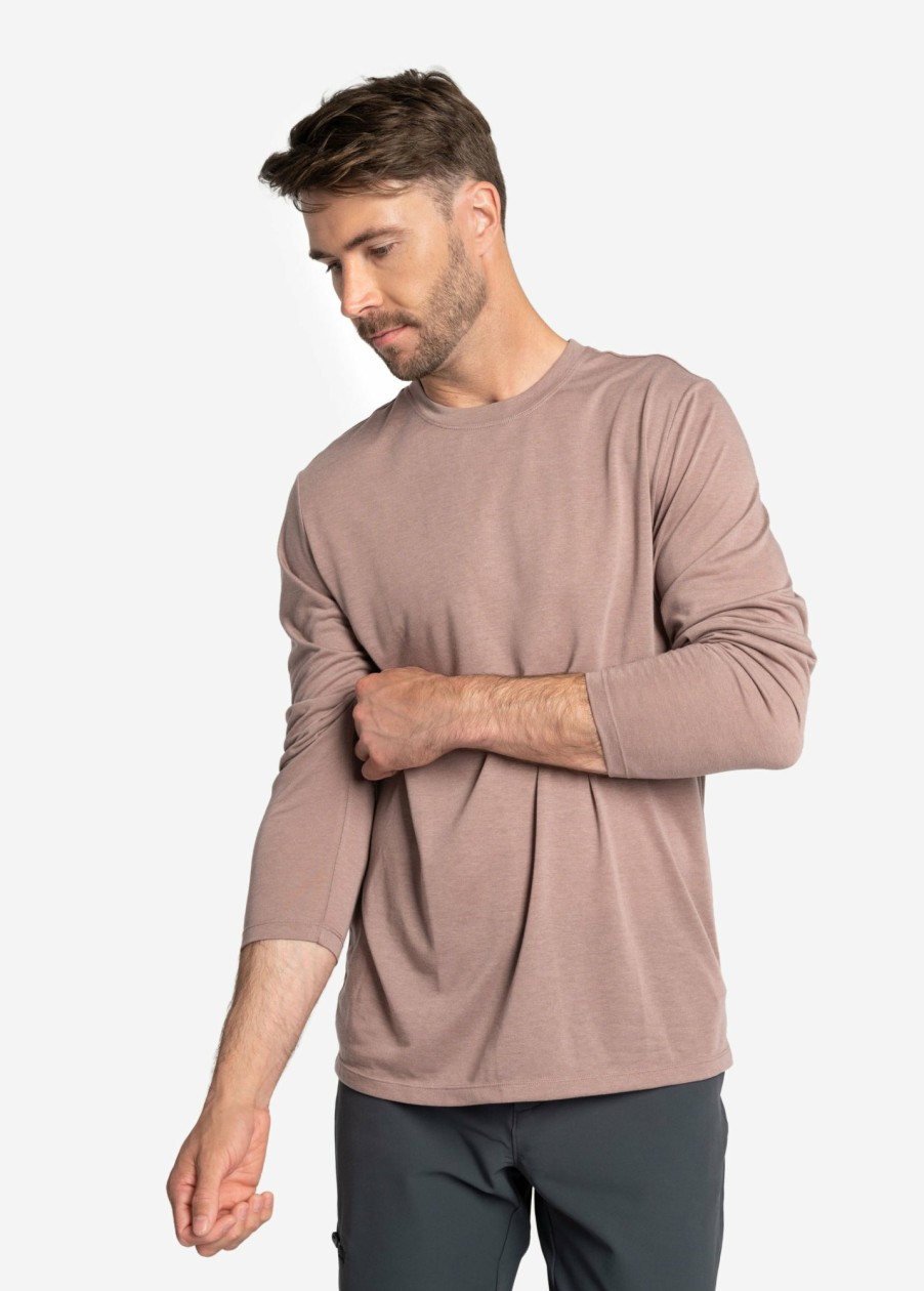 MEN Lole T-shirts & Hoodies | Everyday Long Sleeve - Smokey Quartz