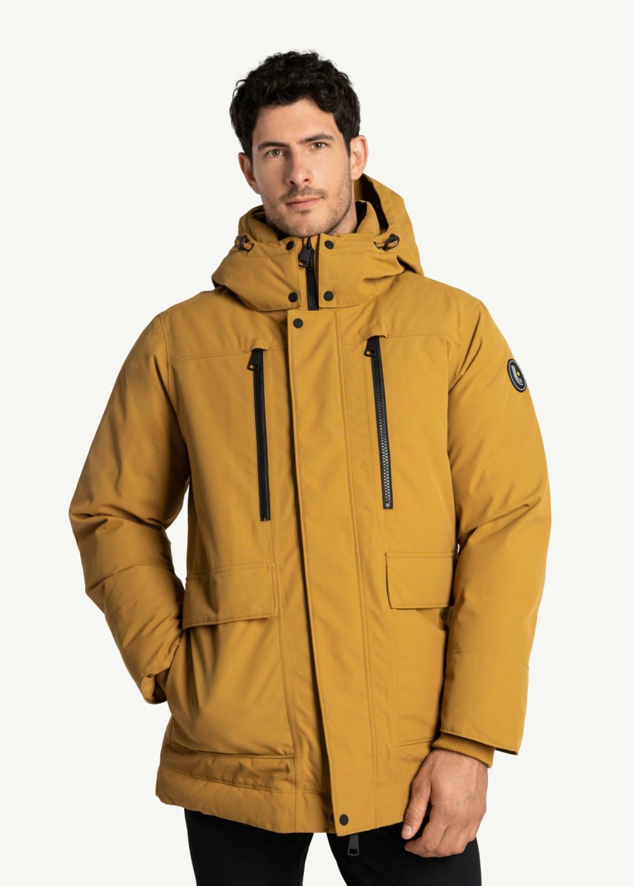 MEN Lole Winter Jackets | Urban Canvas Parka Jacket - Cumin