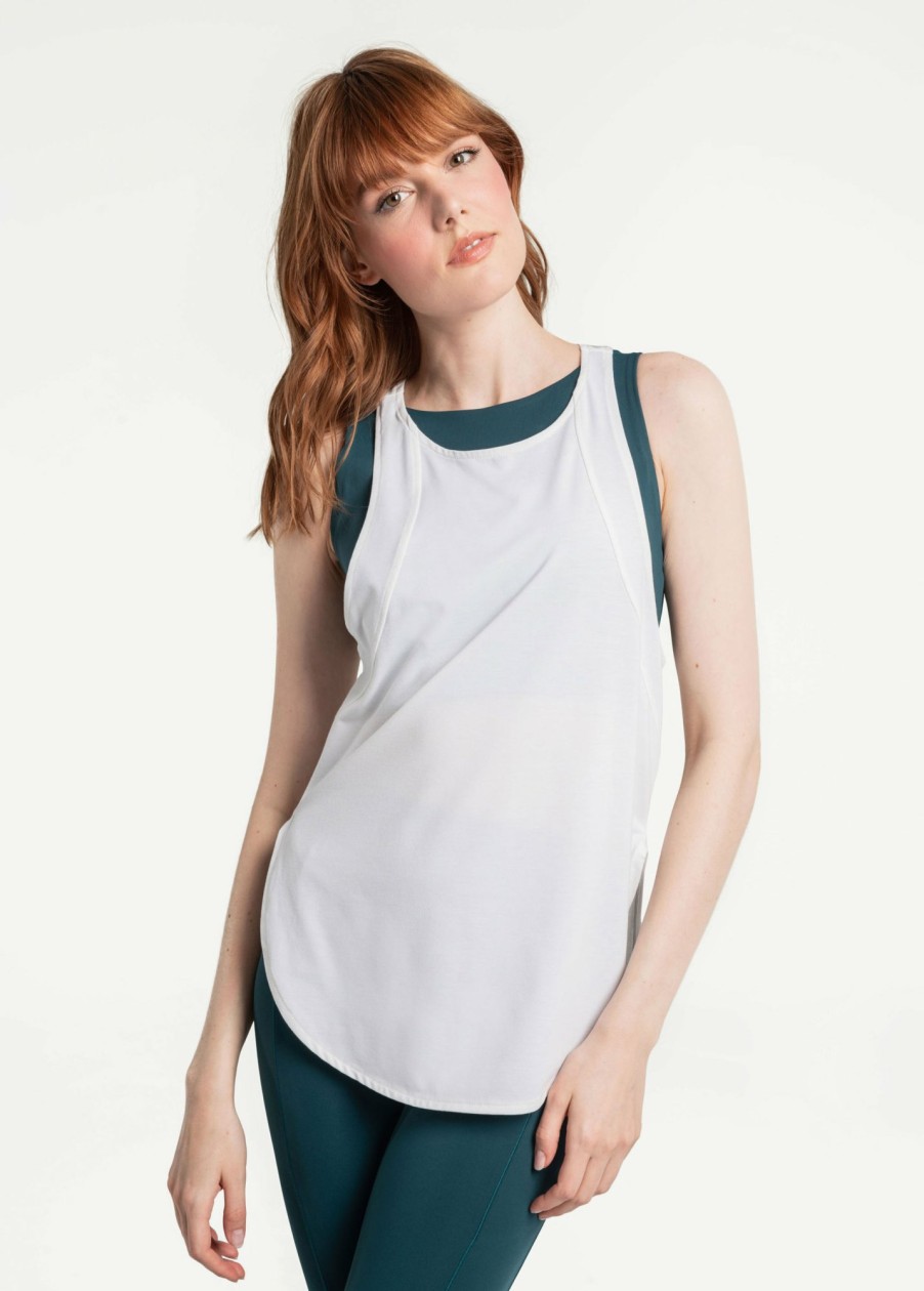 WOMEN Lole Tees & Tanks | Performance Wool Tank Top - White