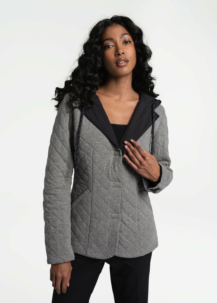 WOMEN Lole Mid-season Jackets | Convertible Insulated Blazer - Black