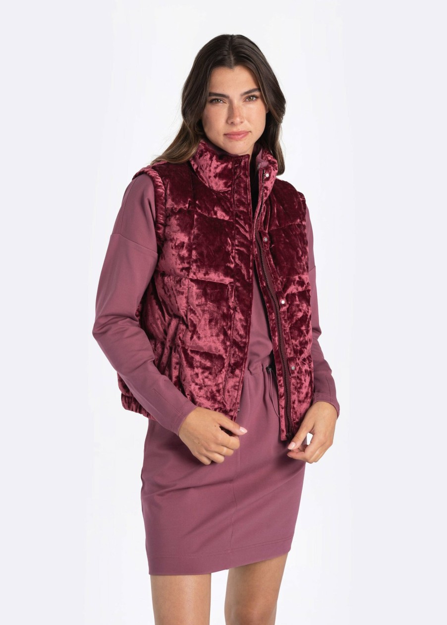 WOMEN Lole Mid-season Jackets | Rose Synth Down Vest - Plum