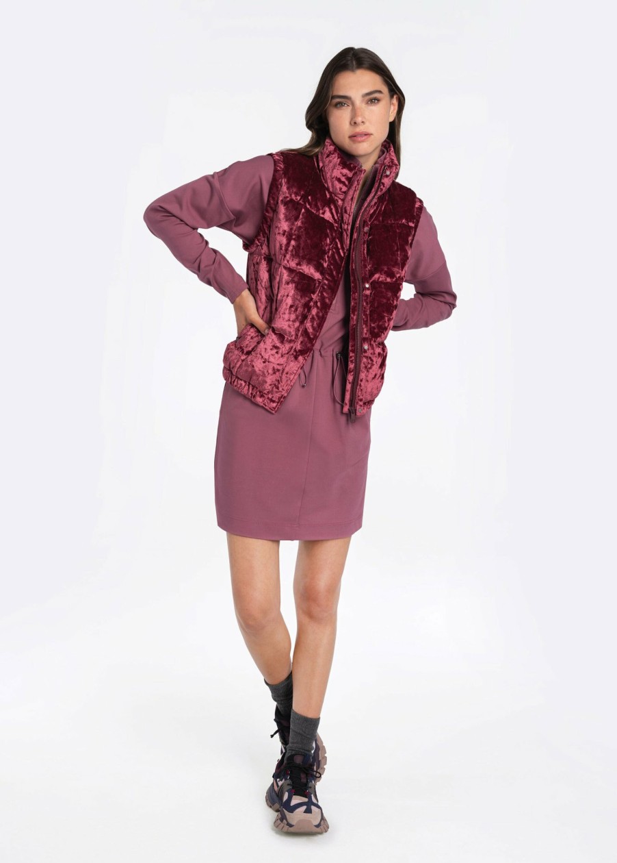 WOMEN Lole Mid-season Jackets | Rose Synth Down Vest - Plum