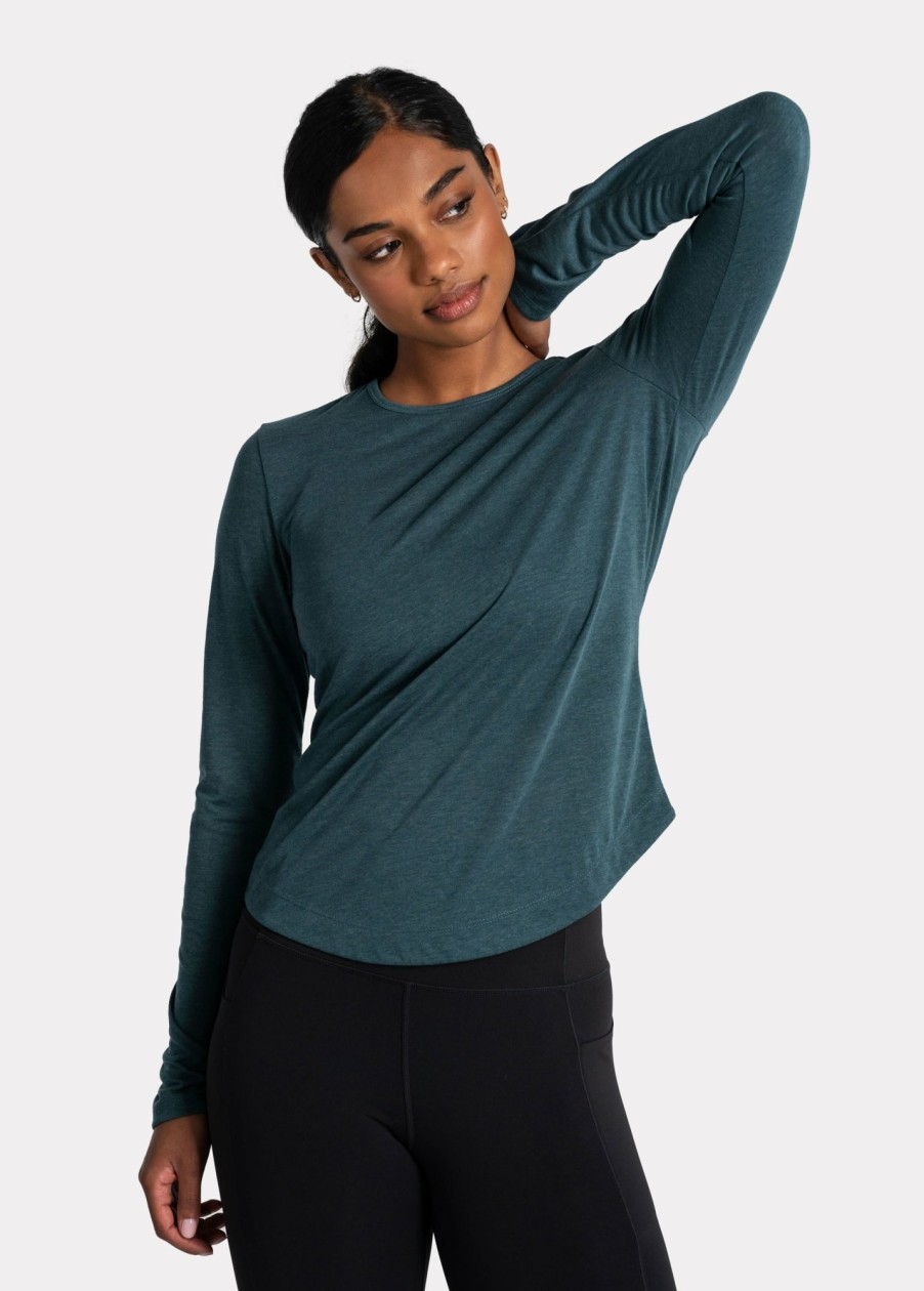 WOMEN Lole Tees & Tanks | Everyday Long Sleeve - Fjord Blue