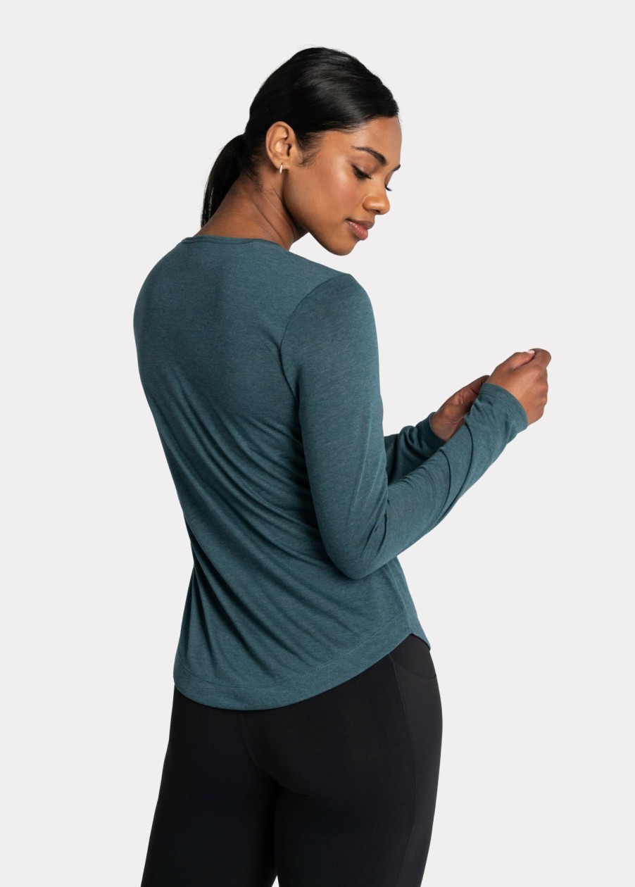 WOMEN Lole Tees & Tanks | Everyday Long Sleeve - Fjord Blue