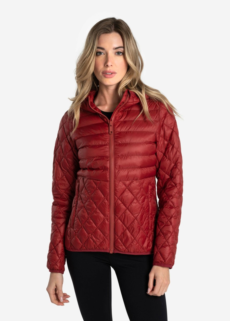 WOMEN Lole Mid-season Jackets | The Base Insulated Jacket - Merlot