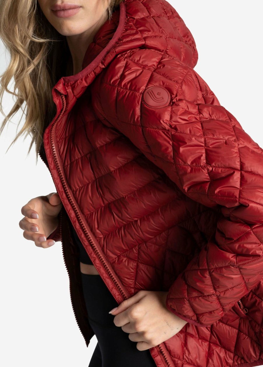 WOMEN Lole Mid-season Jackets | The Base Insulated Jacket - Merlot